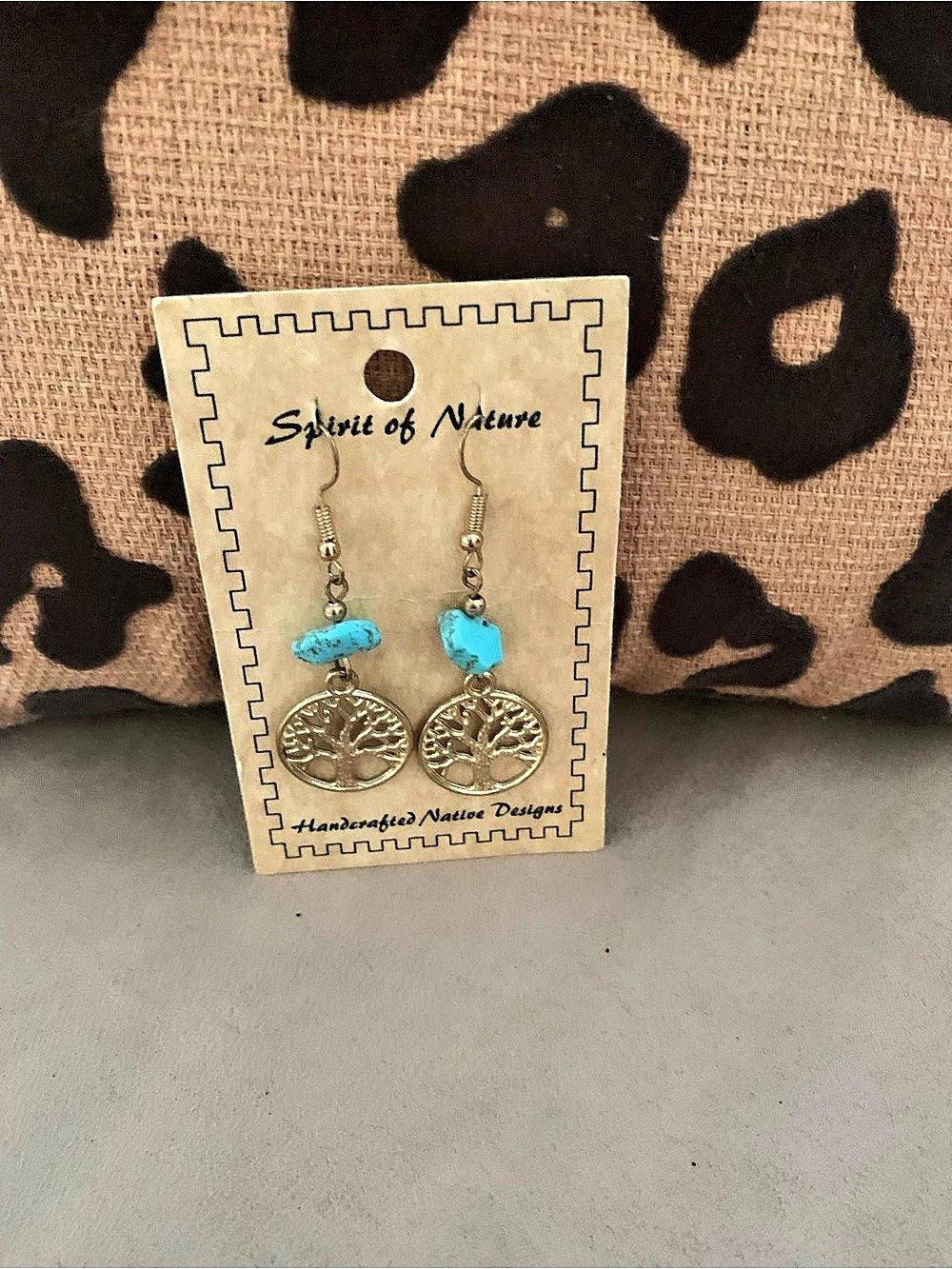 Spirit of Nature Handcrafted Native Designs Tree of Life Turquoise Stone